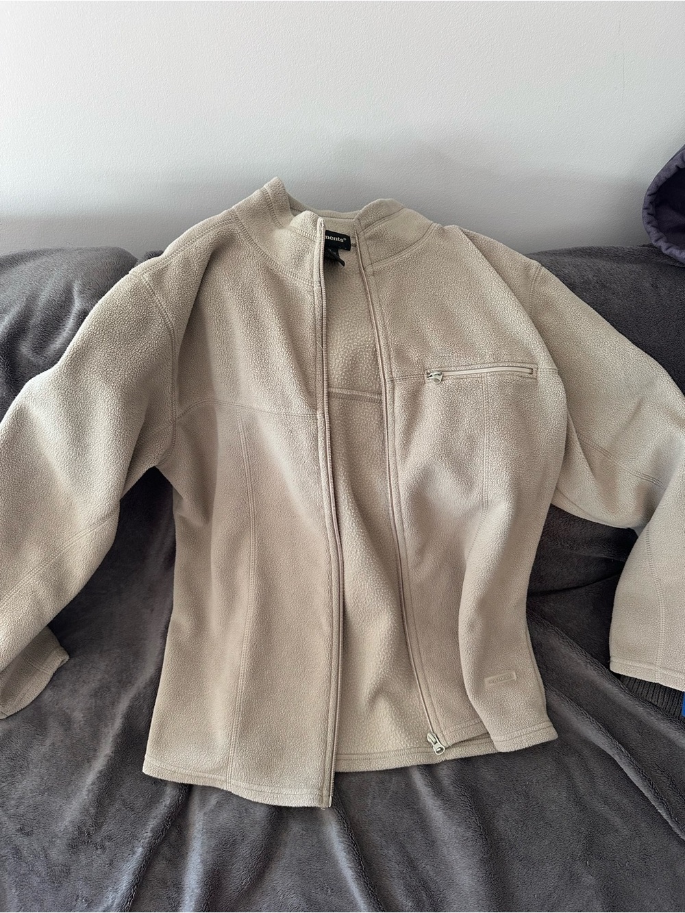 Women’s Lightweight Cream Fleece Jacket